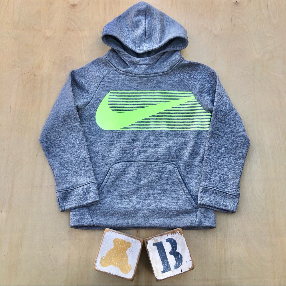 Nike Boys Dry Fit Grey Pullover Hoodie size 7